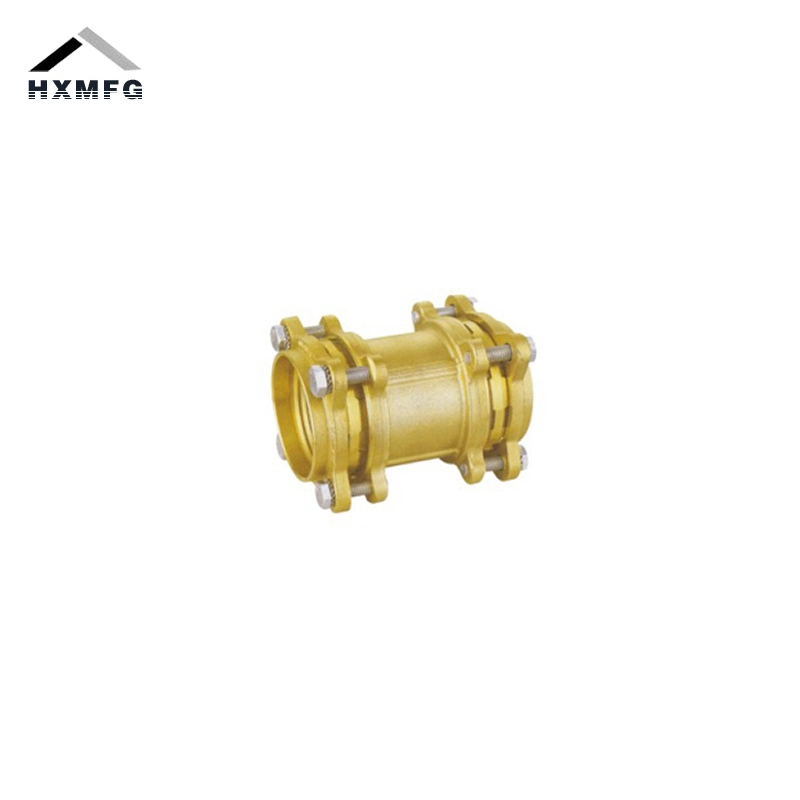 Brass Compression Fittings Straight Coupling for PE Pipe