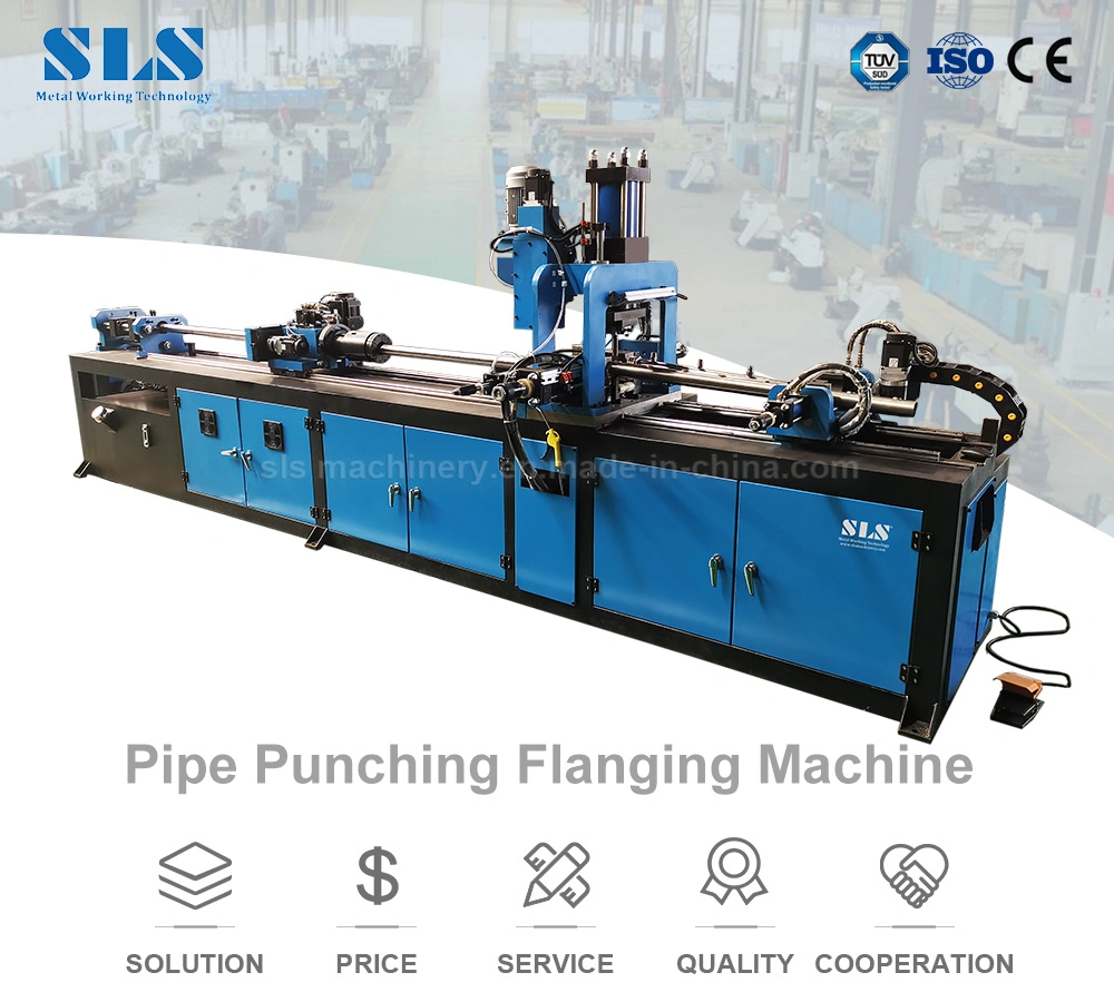 Automatic Pipe Collar Punching Machine Hydraulic Piercing Press for Tube Hole Drilling and Flanging