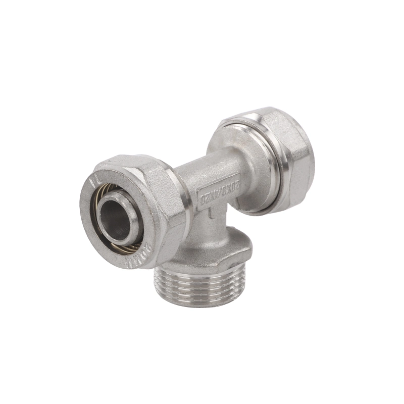 90 Degree Reducing Brass Comprssion Fittings Elbow for Pex-Al-Pex Pipe 25mm