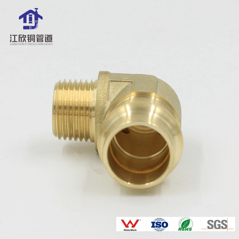 Brass Press Male Elbow Pipeline Fittings