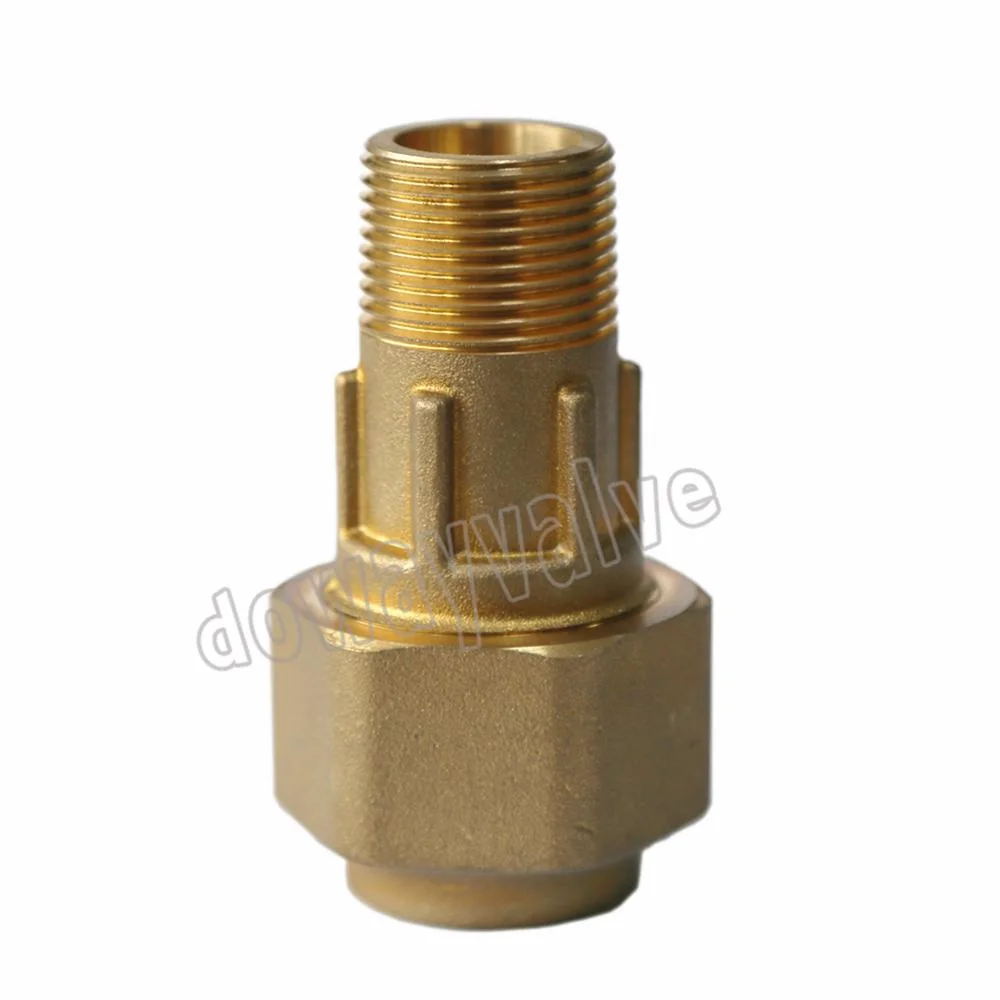 Brass Water Meter Coupling Brass Compression Coupling with Flare Nut