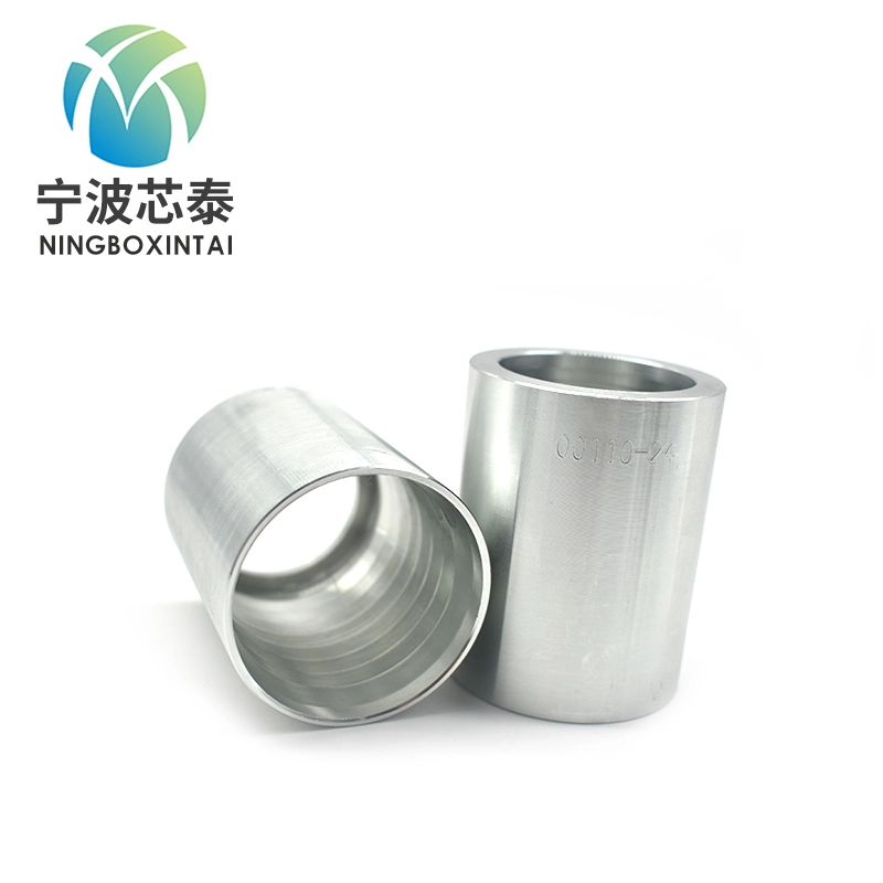 Hot Sale Crimp Ferrule High Quality Stainless Steel Pipe Hose and Fittings Non-Skive Sleeve ODM