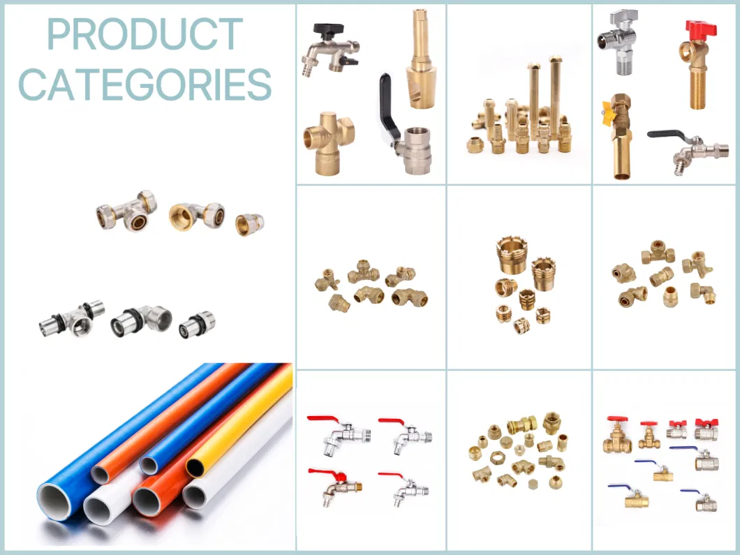 OEM Brass Compression Fittings for Pex-Al-Pex Pipe Connecting Elbow 90 Degree