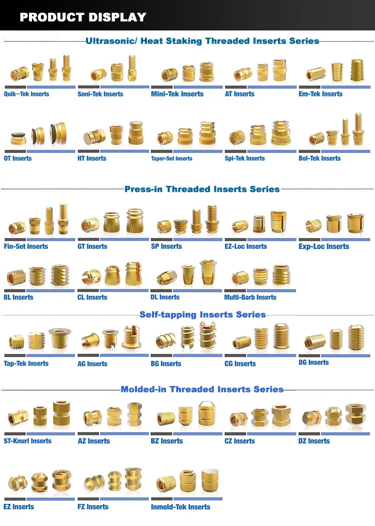 Small Bearingsthreaded Inserts M5 for Plasticbearings Pipe Fittings