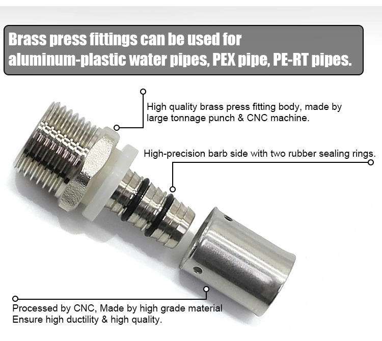 Pex Pipe Fittings for Heating Floor System Fitting Supplier Plumbing Plastic Copper Brass Fittinge PPSU Press