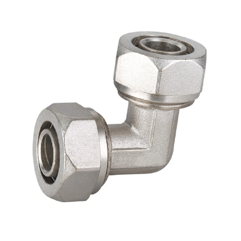 90 Degree Equal Elbow Brass Compression Fitting for Pex Al Pex Pipe