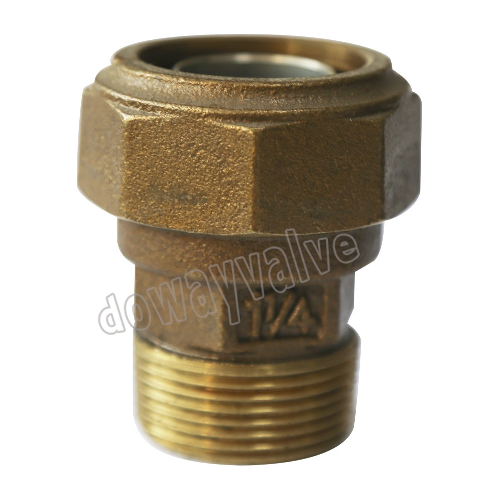 Brass Water Meter Coupling Brass Compression Coupling with Flare Nut