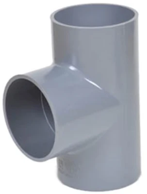 Conexión de tubo en T de PVC de alta calidad UPVC tubería de tubería y. Conexiones tubería de presión de plástico Conexión para agua 1,0MPa