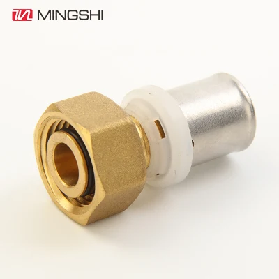 Materiales de fontanería Mingshi Pulse accesorios de tubería de cobre-U, Th, H, M/Multijaw con marca de agua/ACS/Cstb/Aenor/Skz WRAS/Certificado para la Unión Heating-Female por suelo radiante