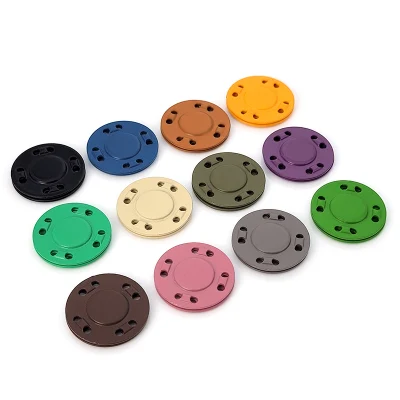 Escudo De Metal personalizados colores Invisible coser Pulse el botón magnético para vestir