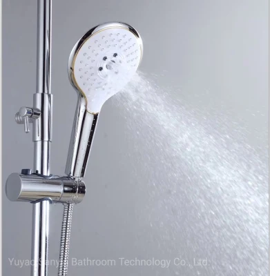 Lluvia de riel plástico accesorios de baño WC ducha de mano Set