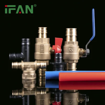  Ifan Pex Al Accesorios Pex 20-32mm codo Tee roscados PPSU Pex de expansión de la toma de latón apenas