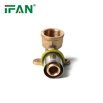 IFAN Pex tubería de latón conexiones a presión tipo U con acero inoxidable Manguitos de acero acoplamientos de Pex