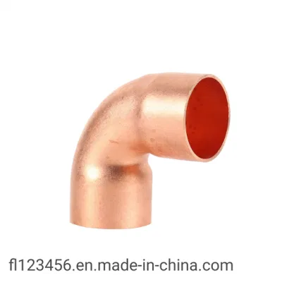 La prensa de cobre de codo de 90 grados de montaje del tubo tubo tubería