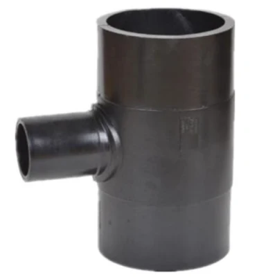  Norma DIN de alta calidad para tuberías de plástico de suministro de agua Conexión PE tubo de presión reductor en T y conexiones HDPE tope Conexión de tubos Fusion SDR13,6 SDR17