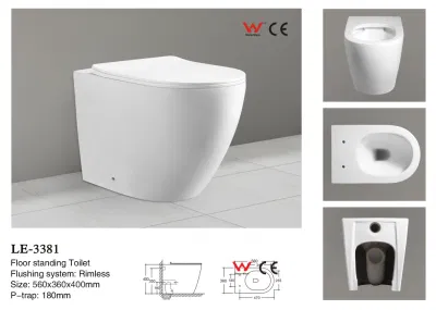 Sanitarios Muebles Verde WC Cuenco Accesorios Cerámica 3381-LM