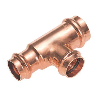 Venta al por mayor de accesorios de la serie de prensado de cobre para fontanería y tuberías de gas, incluyendo codos, tes y acoplamientos.