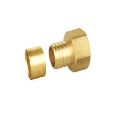  Precio al por mayor Color Natural Hexagon macho de cobre Pex adaptador