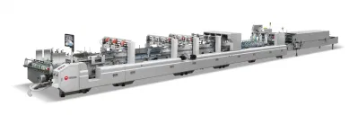 Máquina plegadora de encolado carpeta Gluer automática máquina de hacer caja (XCS-1100PC-A)