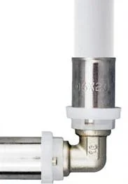  16mm tubo Pex Prensa racor codo adaptador de rosca macho codo de 90 grados de latón para agua caliente Pex Adaptador de cobre