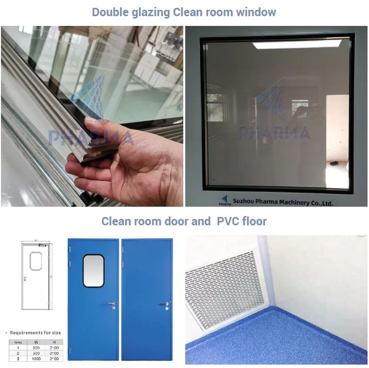 High Quality Aluminum Profile Cleanroom Door Single Swing Door