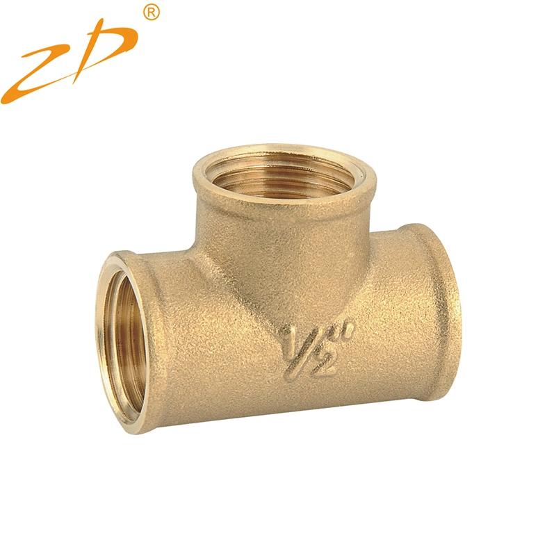 1/2 Inch Three Way Plumbing Brass Compression Fittings for Copper Pipe