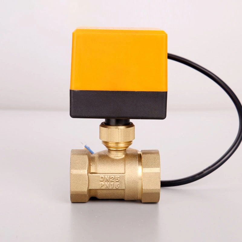 Plastic Actuator Air Conditioner Brass Solenoid Motorized Control Electric Gas Ball Valve