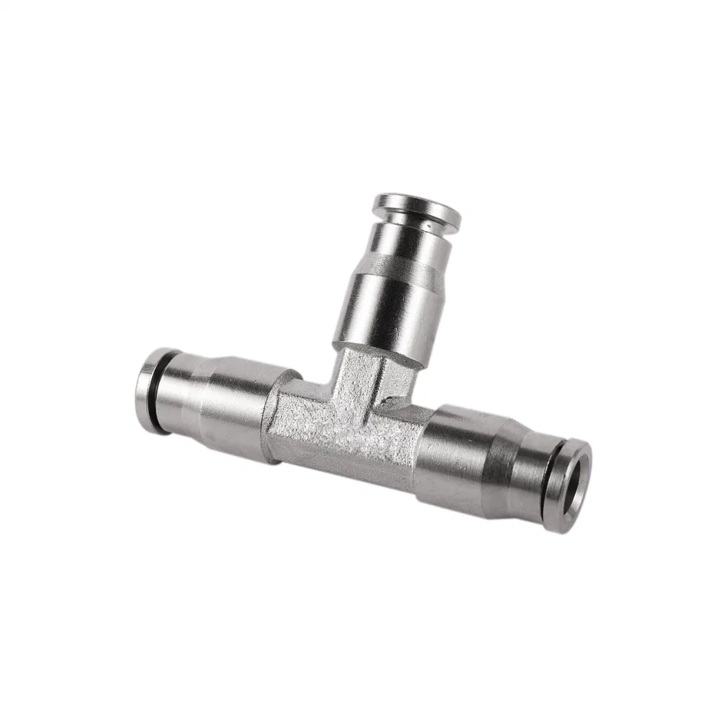 1/4&prime;&prime; Pipe Slip Lock Connector Nickel Plated Copper Quick Coupling High Pressure Misting Irrigation Od 6.35mm Tube Nozzle Fitting