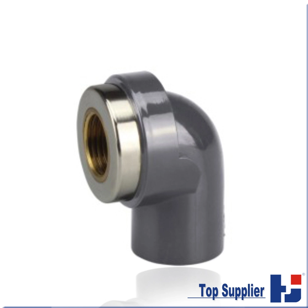 PVC-U Pressure Fittings 90deg Female Elbow Copper Thread Pipe Fittings