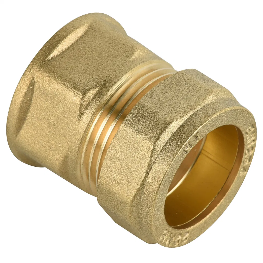 Brass Compression Fitting of Female Tee