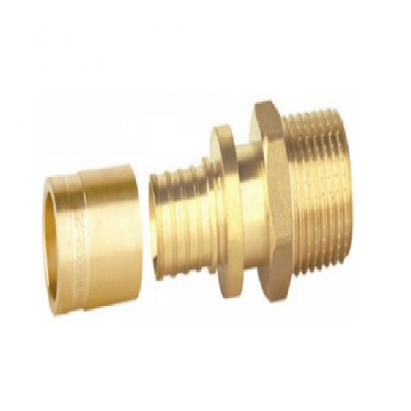 Straight Male Threaded Copper Press Fitting with Union Connector for Water Supply