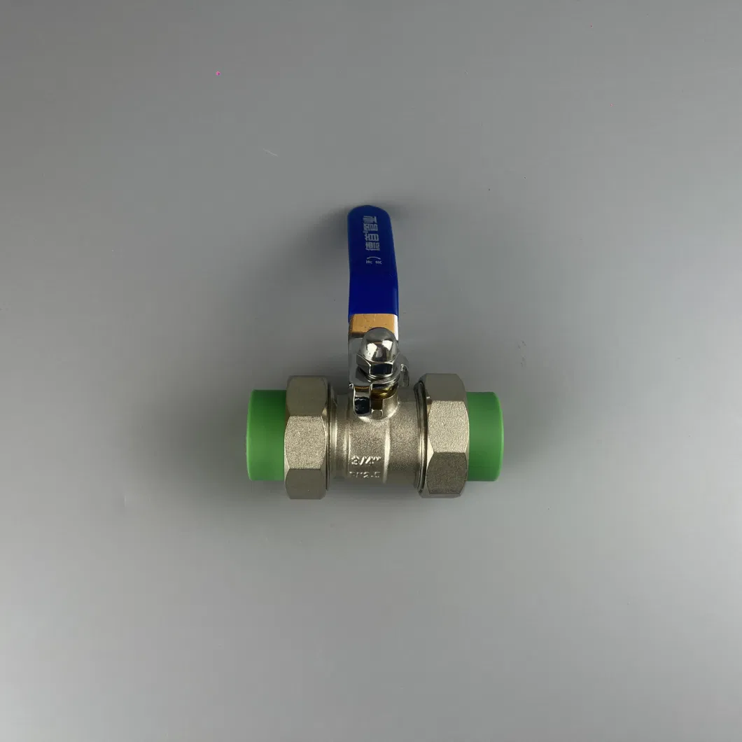 20mm-110mm Deso PPR Double Union Ball Valve with Aenor ISO GB Certificate