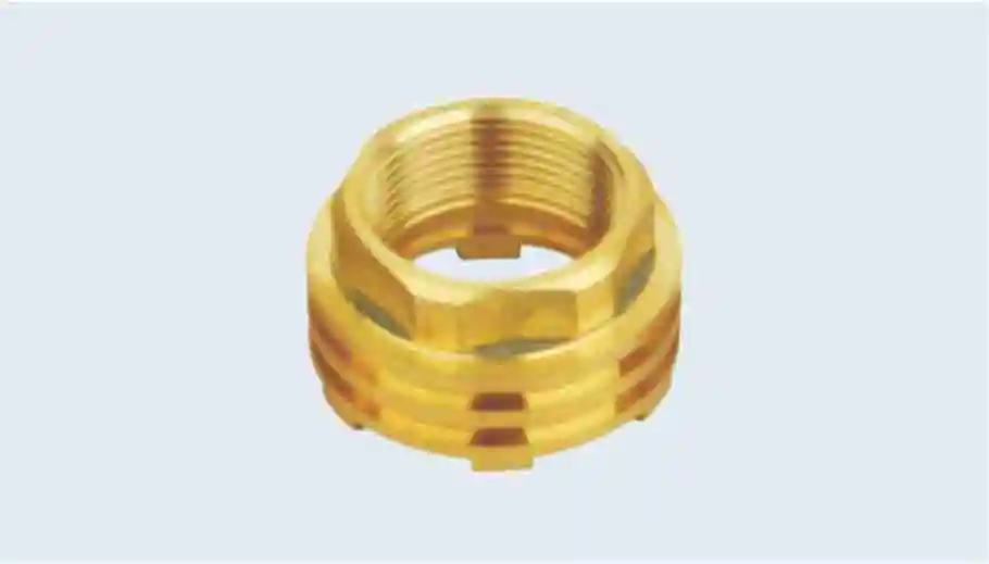 Deso Brass Male to Copper Connector Reducing Brass Fittings, Brass Ferrule Hose Compression Pipe Fittings