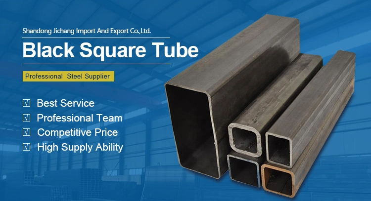 20*20 25*25 50*50 China Black Square Steel Pipe Seamless Black Iron Rectangular Square Tube Pipe