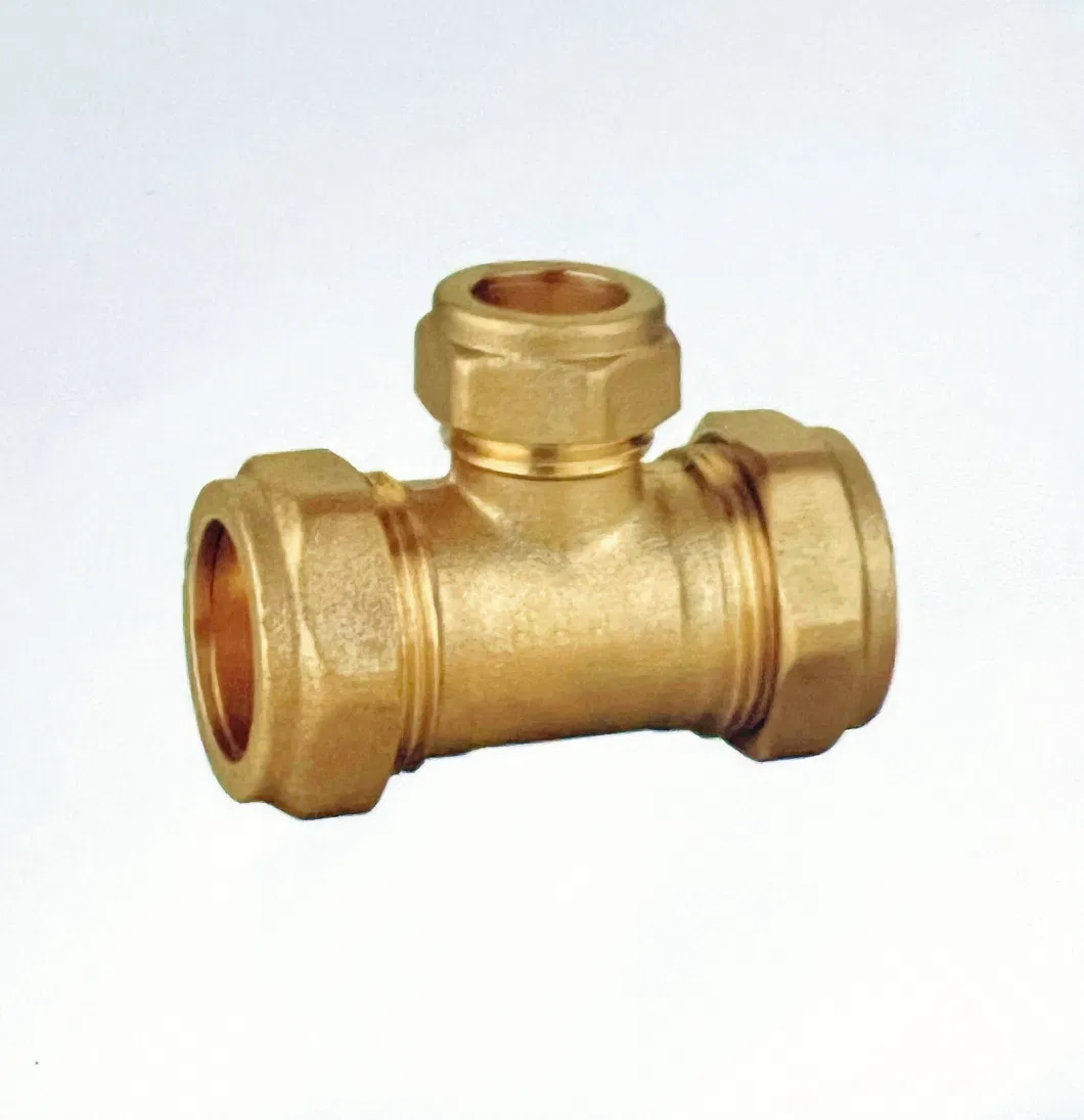 Brass Male Coupling Plumbing Pipe Fittings Brass Screw Compression Fittings for Copper Pipe