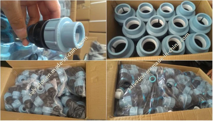 Plastic PP Compression Threaded Fittings Equal Tee Elbow Italian Type Factory Supply