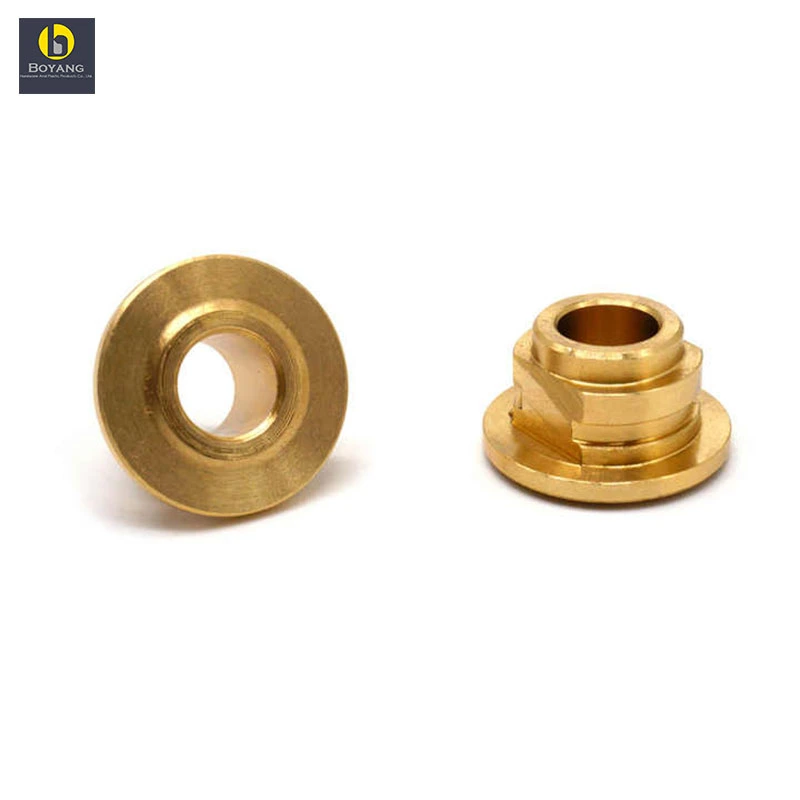 Custom CNC Turning Parts Pipe Clamp Connection Fittings Round Sanitary Brass Thread Ferrule