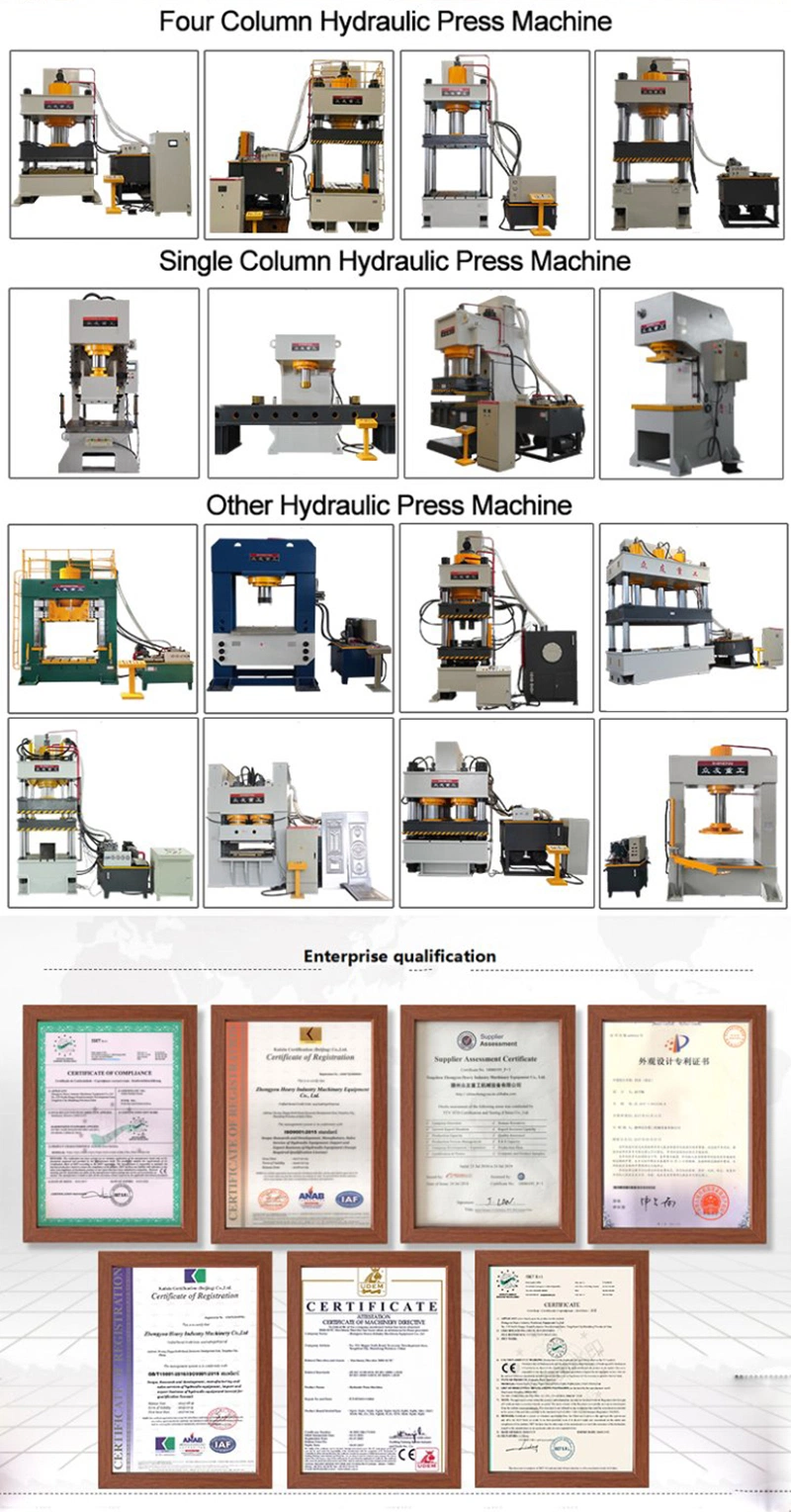 ISO9001 Approved Provided Plastic Film and Plywood Box Zhongyou Brand Hyraulic Press