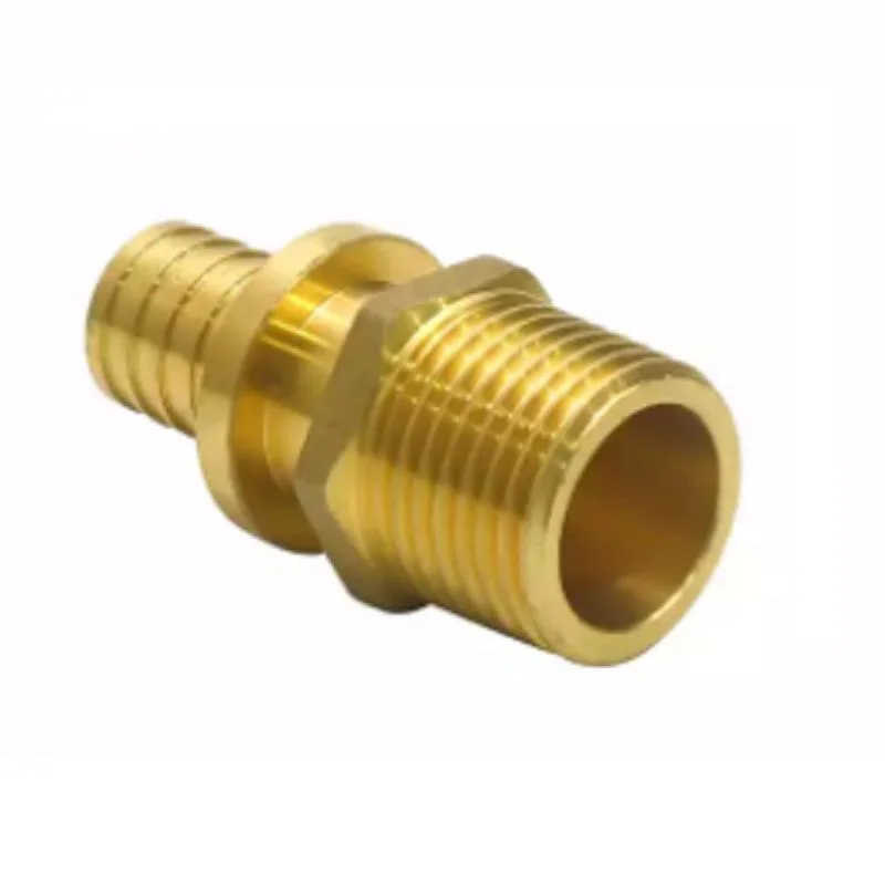 Customized Brass Forged Male Tee Water Copper Sliding Pipe Fitting Connector