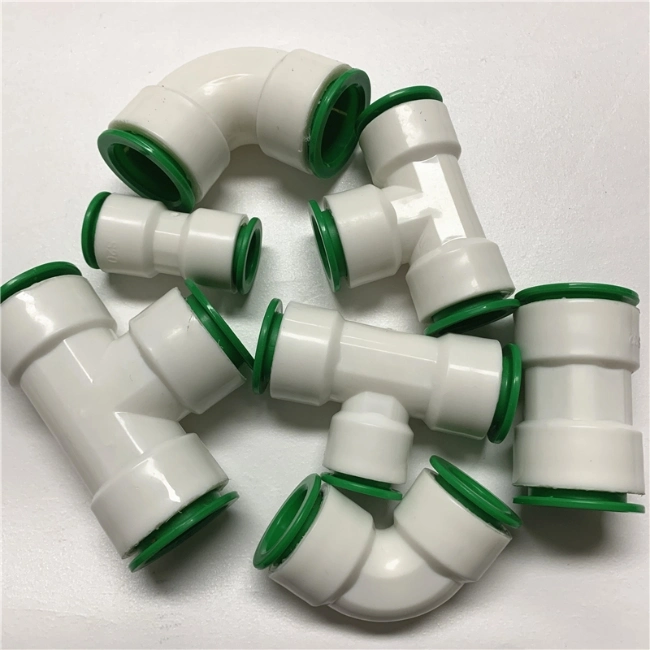 20mm Water Pipe Elbow Connector Quick-Connect Fittings PPR Plastic Adapter Accessories