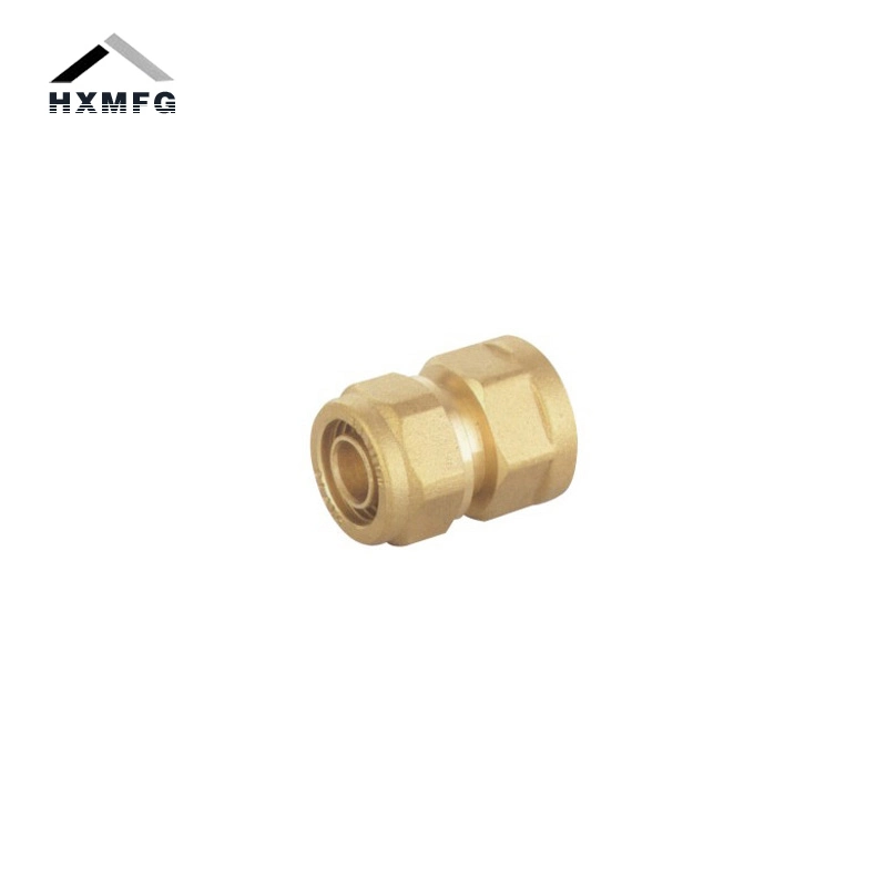 Female Brass Made Pex Pipe Use Straigt Press Compression Fitting