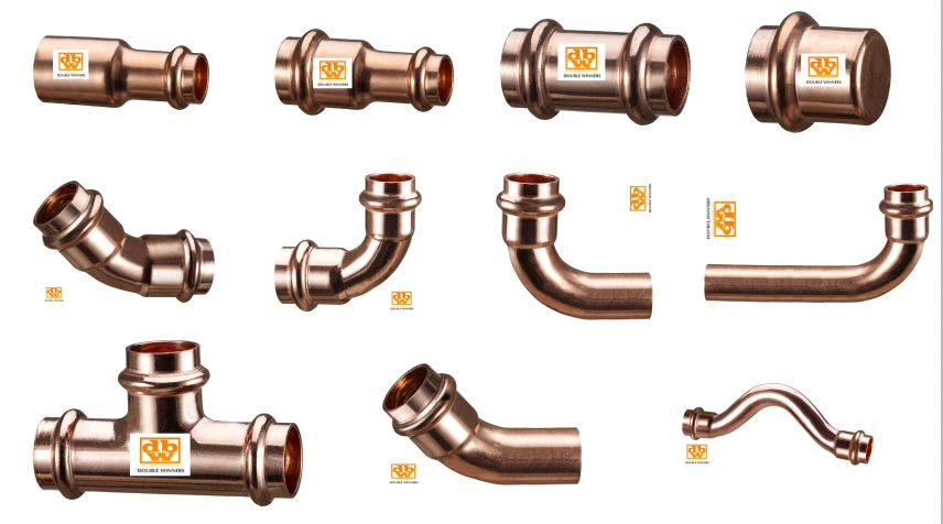 Mechanical System Copper Fittings (reducer elbow press)