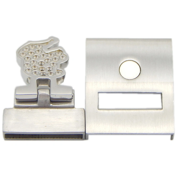 18X2.5mm Inner Size Silver Flat Stainless Steel Charm Clasps DIY Jewelry Accessories