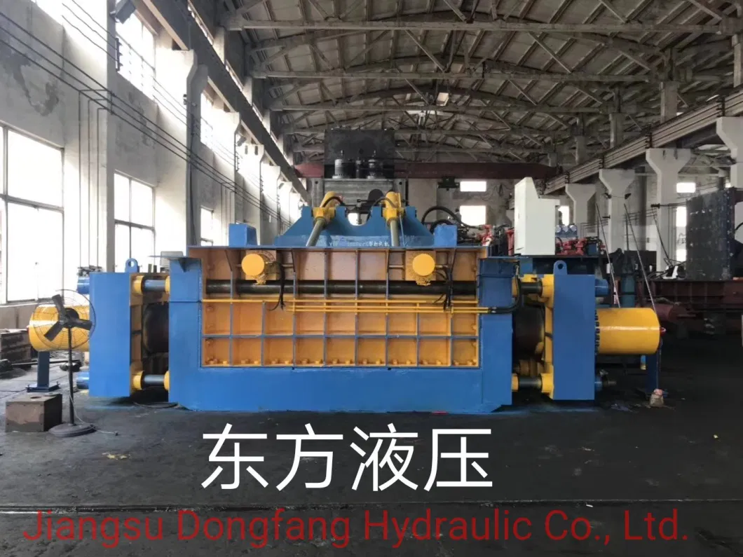 Hydraulic Scrap Metal Baler Waste Steel Copper Aluminum Tubes Cans Iron Baling Press