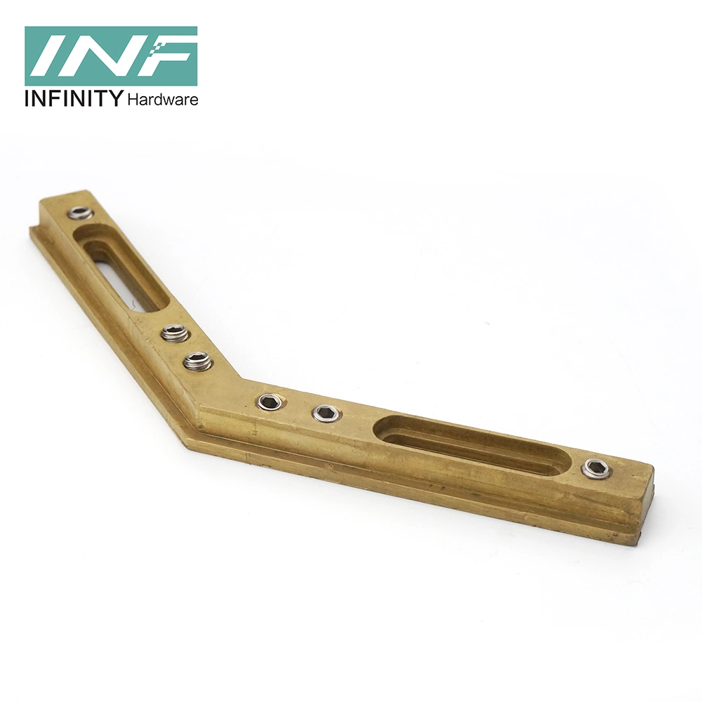 Factory Customized Hot Sale Brass Hardware Stainless Steel Glass Sliding Door Guide Connector