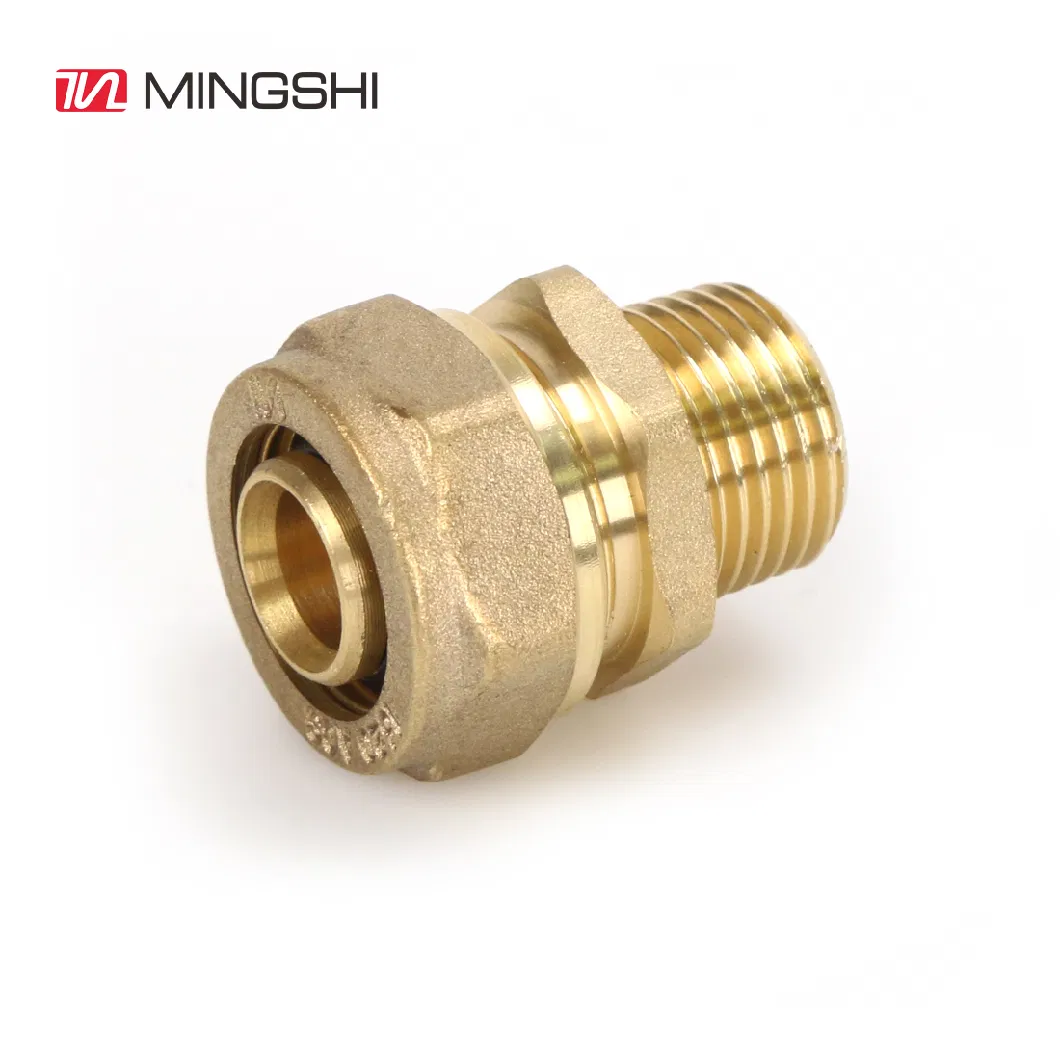 Cw617/Hpb58-2 Brass Copper Connector/Brass Compression Fittings/Plumbing Fitting/Copper Fitting/Water Fitting/Coupling with CE/Acs/Skz/Aenor