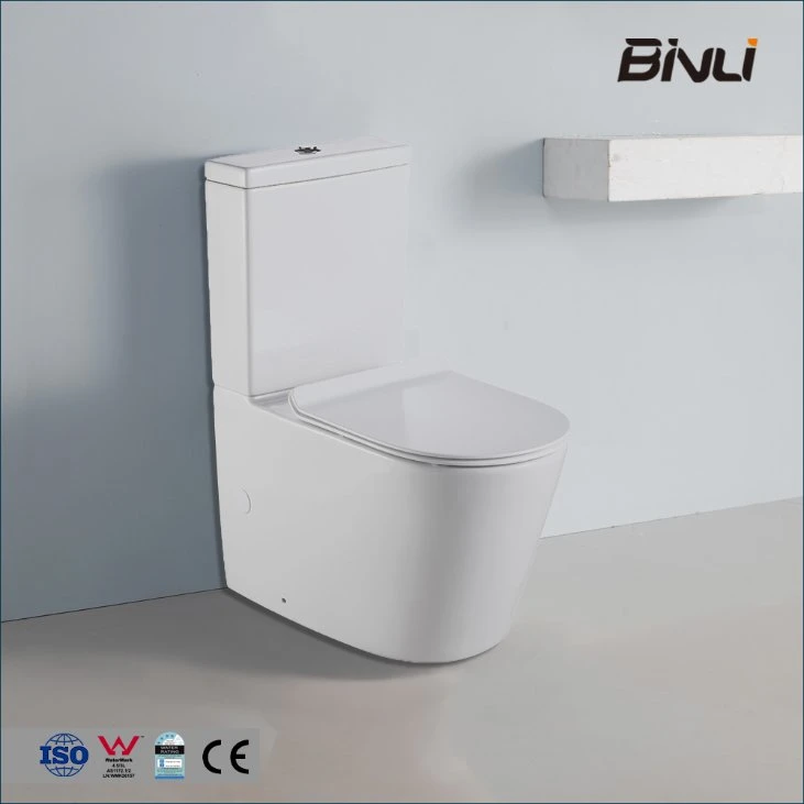 2022 Australian Standard Handicap Floor Mounted Two Piece Rimless Toilet Accessories