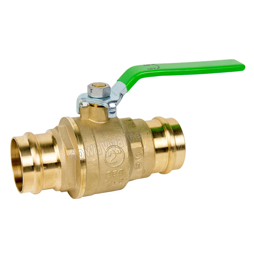 Sf Certified Lead Free Press Fit Ball Valve with Steel Handle