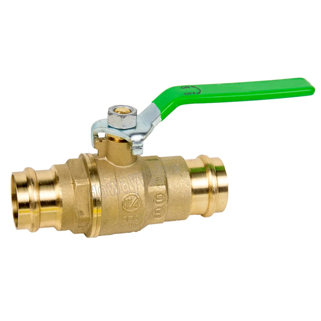 Sf Certified Lead Free Press Fit Ball Valve with Steel Handle