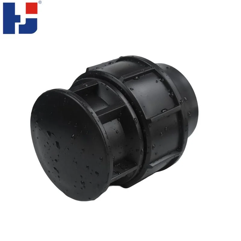 PP Compression Ftitting Pn10 Pn16 All Black End Cap PP Fittings